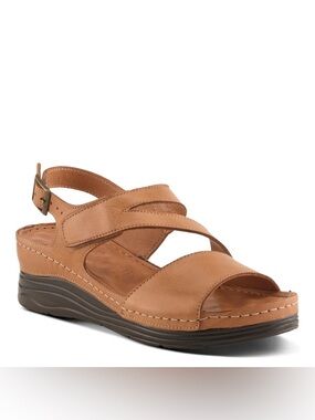 NWOB! Spring Step Griggs Sandal, CAMEL, 37 (6.5-7)